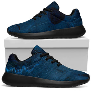 Dark Blue Marble Print Sport Shoes GearFrost