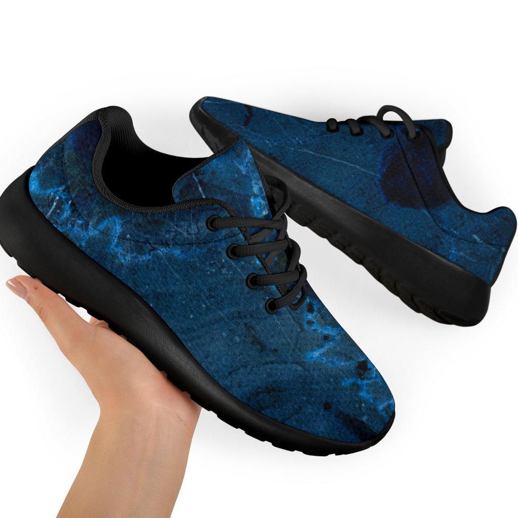 Dark Blue Marble Print Sport Shoes GearFrost