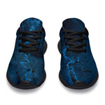 Dark Blue Marble Print Sport Shoes GearFrost