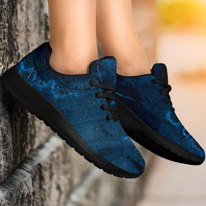 Dark Blue Marble Print Sport Shoes GearFrost