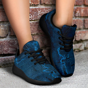 Dark Blue Marble Print Sport Shoes GearFrost