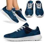 Dark Blue Marble Print Sport Shoes GearFrost