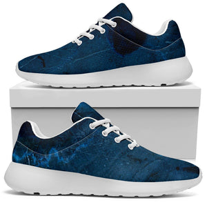 Dark Blue Marble Print Sport Shoes GearFrost