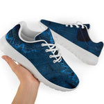 Dark Blue Marble Print Sport Shoes GearFrost