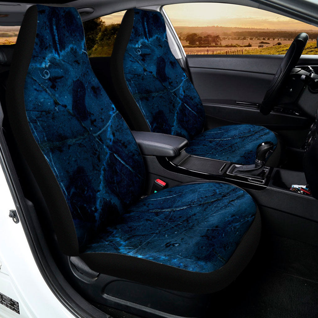 Dark Blue Marble Print Universal Fit Car Seat Covers