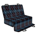 Dark Blue Tartan Pattern Print Pet Car Back Seat Cover
