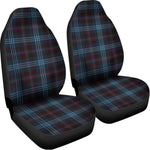 Dark Blue Tartan Pattern Print Universal Fit Car Seat Covers