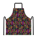 Dark Bohemian Paisley Pattern Print Apron