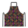 Dark Bohemian Paisley Pattern Print Apron