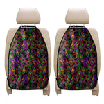 Dark Bohemian Paisley Pattern Print Car Seat Organizers