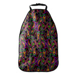 Dark Bohemian Paisley Pattern Print Car Seat Organizers