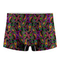 Dark Bohemian Paisley Pattern Print Men's Boxer Briefs