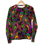 Dark Bohemian Paisley Pattern Print Men's Crewneck Sweatshirt GearFrost