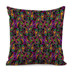Dark Bohemian Paisley Pattern Print Pillow Cover