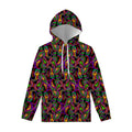 Dark Bohemian Paisley Pattern Print Pullover Hoodie