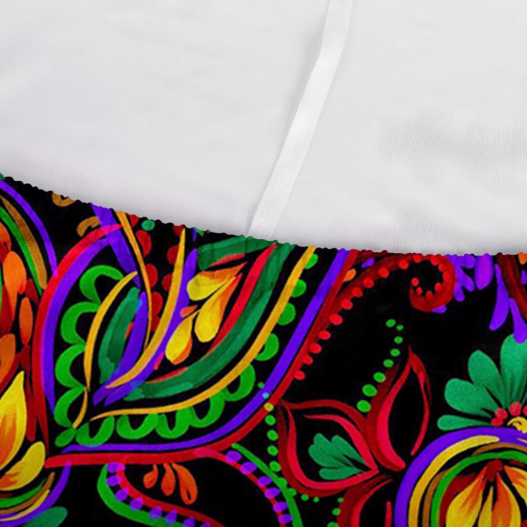 Dark Bohemian Paisley Pattern Print Sofa Cover