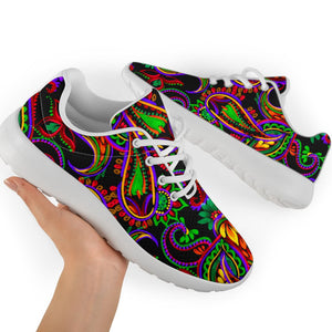 Dark Bohemian Paisley Pattern Print Sport Shoes GearFrost