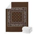 Dark Brown Bandana Blanket