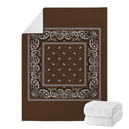 Dark Brown Bandana Blanket