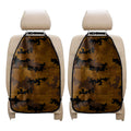 Dark Brown Camouflage Print Car Seat Organizers