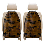 Dark Brown Camouflage Print Car Seat Organizers