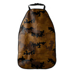 Dark Brown Camouflage Print Car Seat Organizers