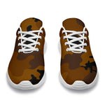 Dark Brown Camouflage Print Sport Shoes GearFrost