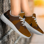 Dark Brown Camouflage Print Sport Shoes GearFrost