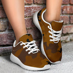 Dark Brown Camouflage Print Sport Shoes GearFrost