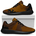 Dark Brown Camouflage Print Walking Shoes