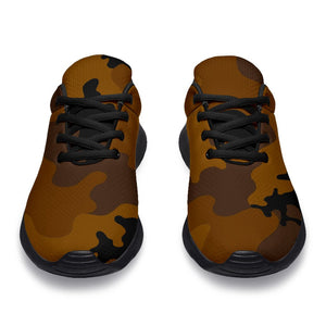 Dark Brown Camouflage Print Sport Shoes GearFrost