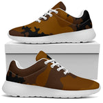 Dark Brown Camouflage Print Sport Shoes GearFrost