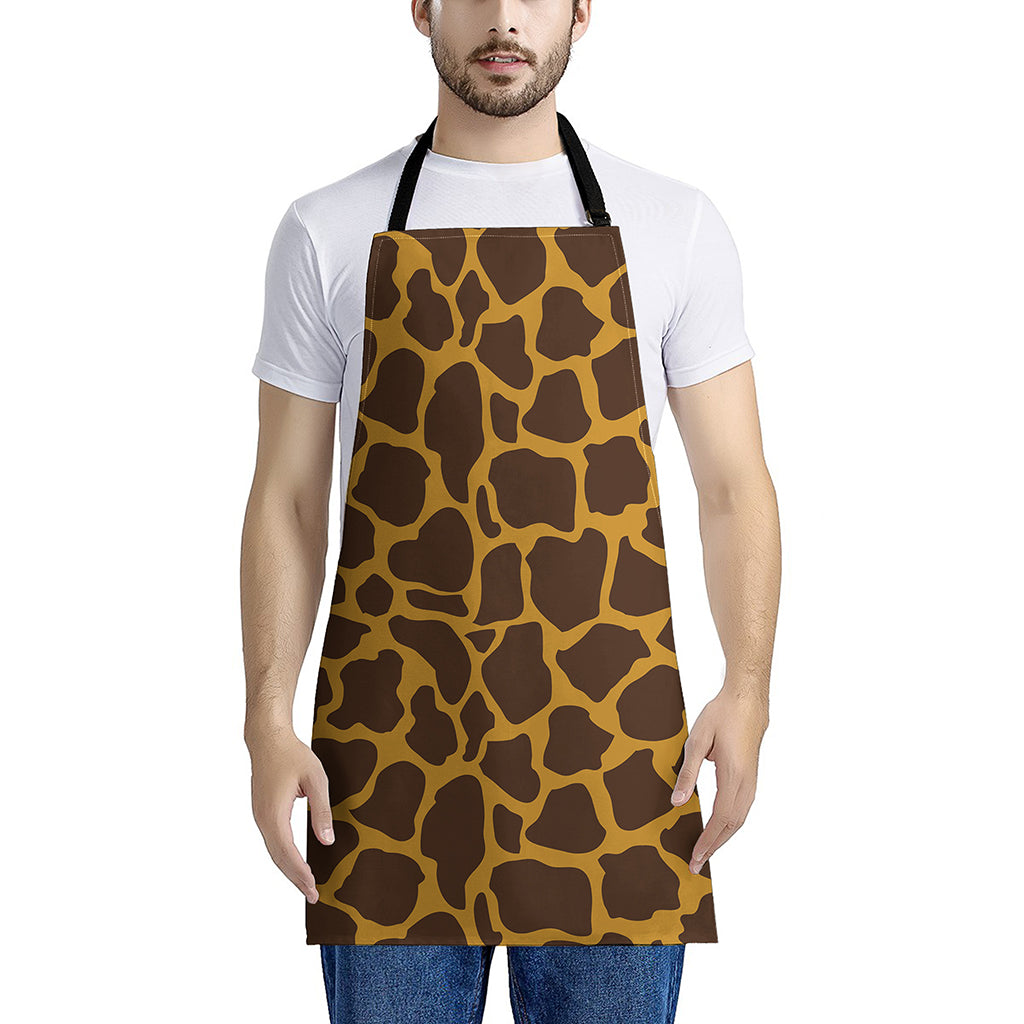 Dark Brown Cow Print Apron