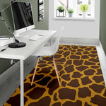Dark Brown Cow Print Area Rug GearFrost