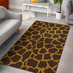 Dark Brown Cow Print Area Rug GearFrost
