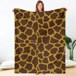 Dark Brown Cow Print Blanket