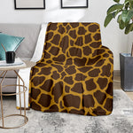 Dark Brown Cow Print Blanket