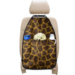 Dark Brown Cow Print Car Seat Organizers
