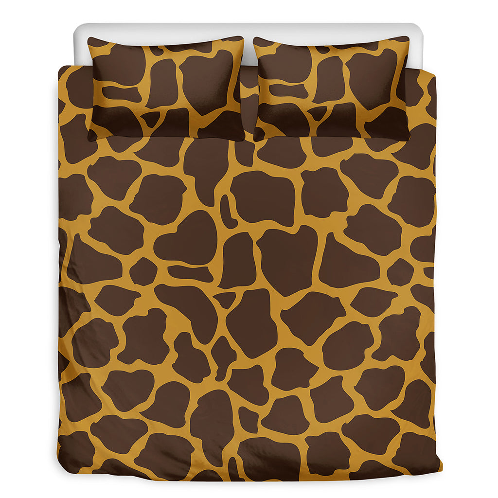 Dark Brown Cow Print Duvet Cover Bedding Set