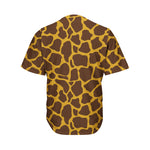 Dark Brown Cow Print Men's Baseball Jersey