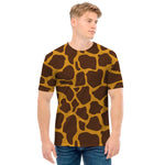 Dark Brown Cow Print Men's T-Shirt