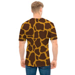Dark Brown Cow Print Men's T-Shirt
