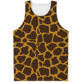 Dark Brown Cow Print Men's Tank Top