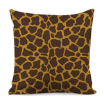 Dark Brown Cow Print Pillow Cover