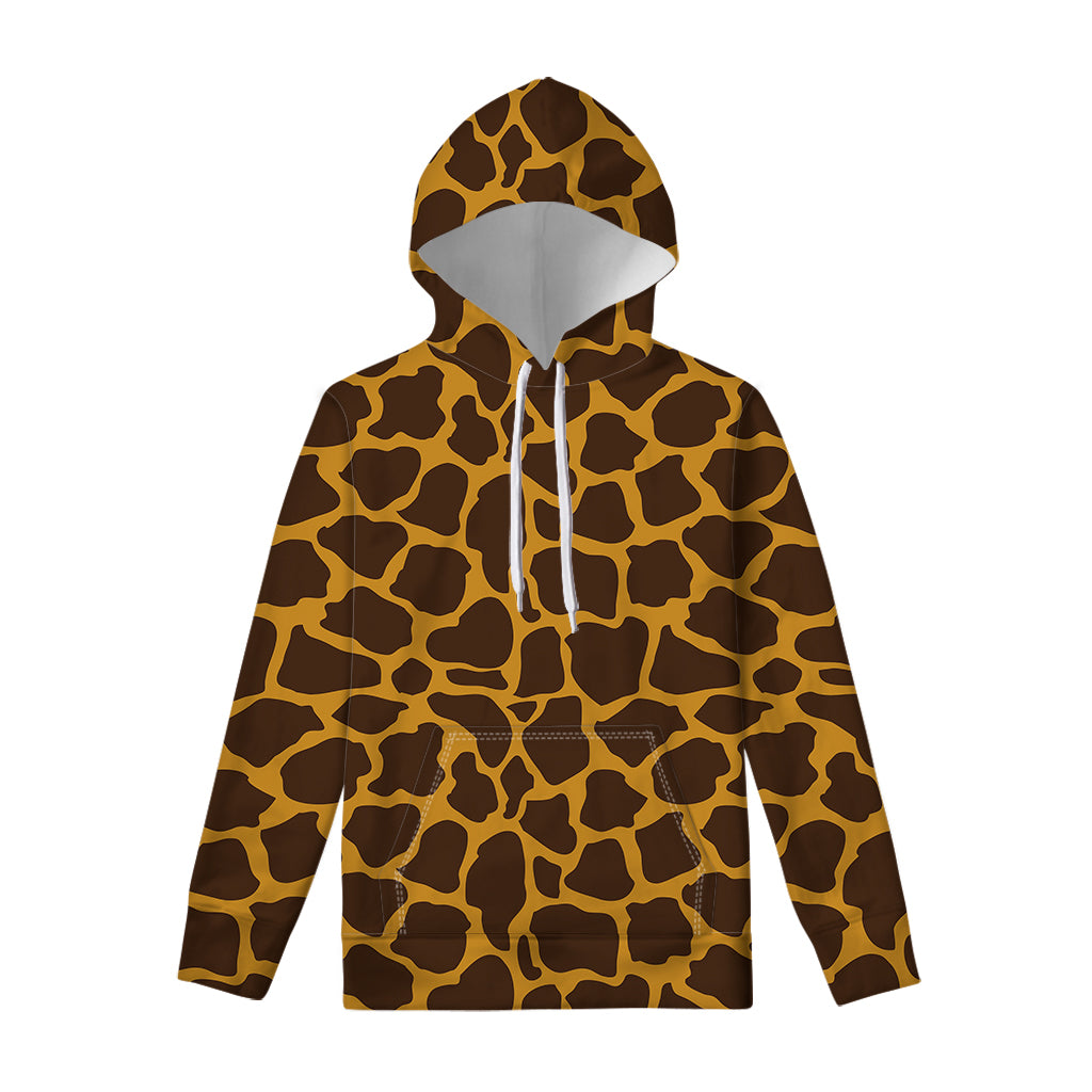 Dark Brown Cow Print Pullover Hoodie