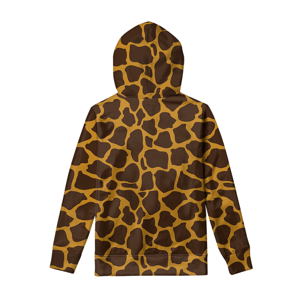 Dark Brown Cow Print Pullover Hoodie