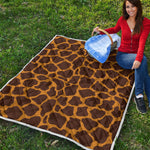 Dark Brown Cow Print Quilt