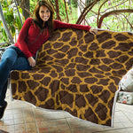 Dark Brown Cow Print Quilt