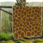 Dark Brown Cow Print Quilt