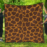Dark Brown Cow Print Quilt